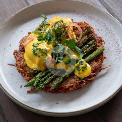Saffron Benedict menu Ulu Artisan, Labuan Sait