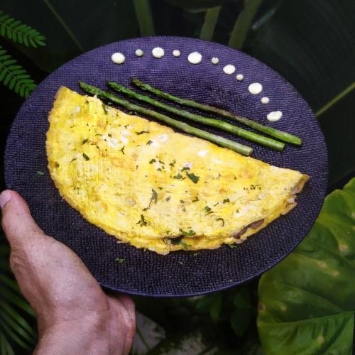 Half Moon Egg Omelette menu AMAMI GARDEN, UNGASAN