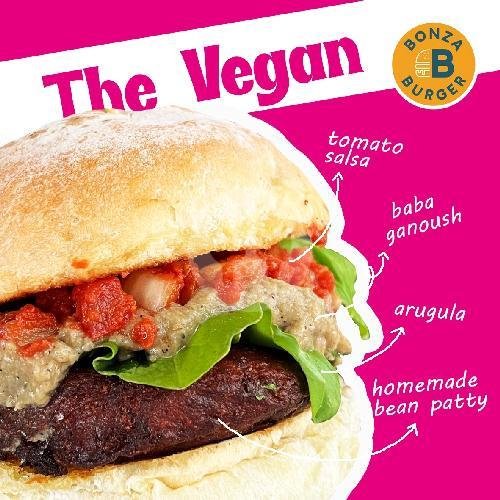 The Vegan Burger (Vegan) menu Bonza Burger, Sanur