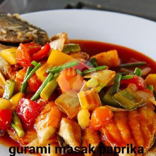 gurami masak paprika menu Mase Lalapan Seafood & Nasi Goreng, Buana Raya