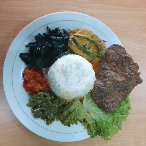 Nasi Paru menu RM. Padang Sari Bundo Jaya, Sanur