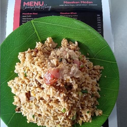 Nasi Goreng Babi menu Chinese Food Ahong Medan, Kori Nuansa Sebelah Selatan