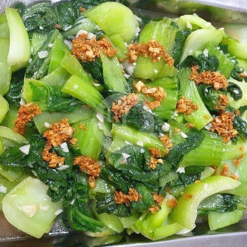 Tumis Pokcoy menu warung Juara Rasa, Puri Gading
