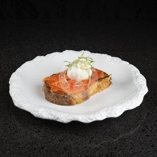 BRIOCHE WITH SMOKED SALMON menu Hedonist Restaurant, Uluwatu