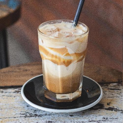 Iced Peanut Butter Latte menu Rise and Shine, Canggu