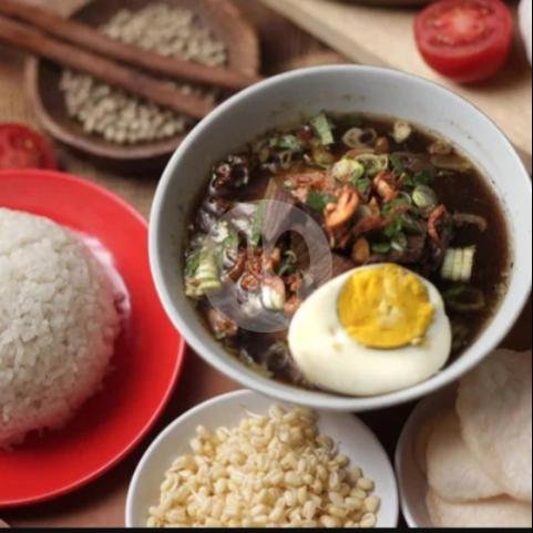 Rawon Sapi + Nasi menu Soto Ayam Wong Lamongan