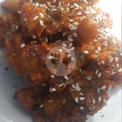 Jamur tiram crispy korean menu Orenjie Fried Chicken, Denpasar