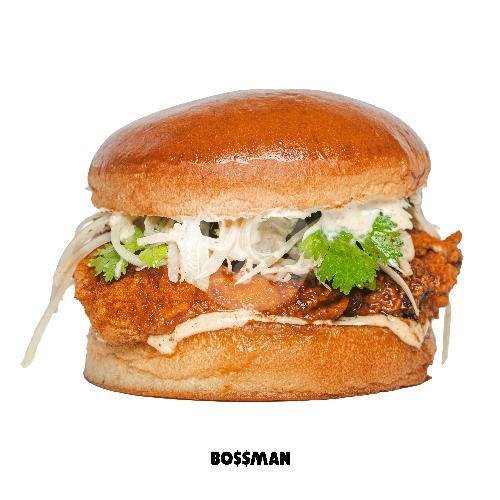 Hot Chick Burger menu BOSSMAN Burgers, Canggu