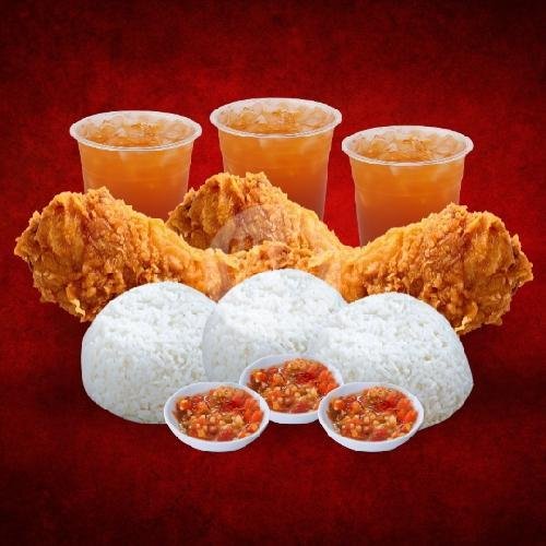 Paket Super Bertiga menu Geprek 10000 Punia, Mataram Kota