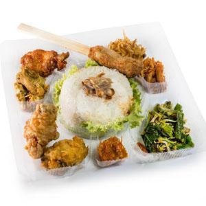 Nasi Kotak menu Rumah Makan Dewi, Kediri Tabanan
