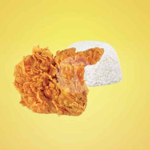 Chicken Hot Sayap,Nasi Free Esteh menu ROMPIS FRIED CHICKEN, RAJA GEPREK