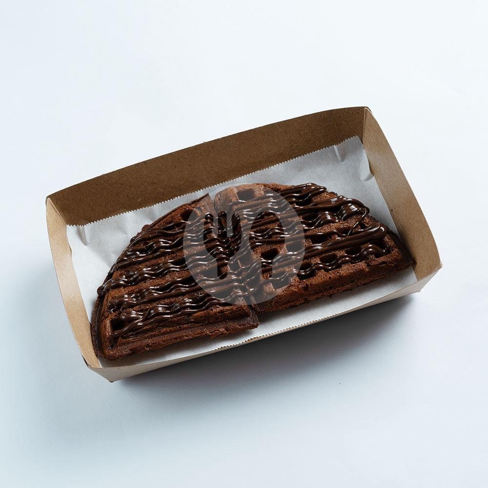 Sacred Waffle Double Dark Cacao menu Sacred Cacao-Raw Chocolate, Healthy Waffle, Vegan, Canggu