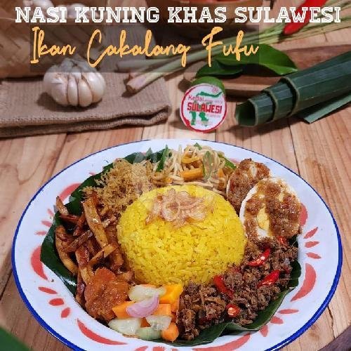 Nasi Kuning Khas Sulawesi Isian Ikan Cakalang menu Kedai Sulawesi by Dapur Fifa, Denpasar