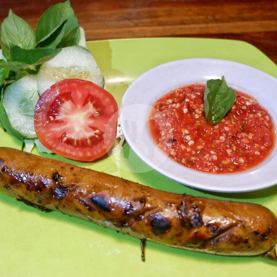 Sosis Babi Bakar / Pcs menu Iga Babi Bakar Permana, Teuku Umar Barat