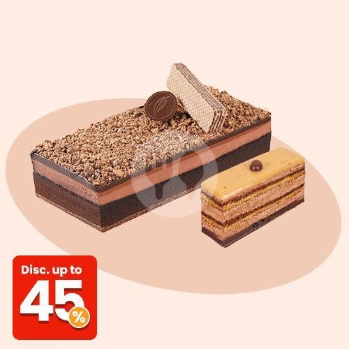 Cake + Coffe Crunch Slice Cake menu Dapur Cokelat Denpasar, Gatot Subroto
