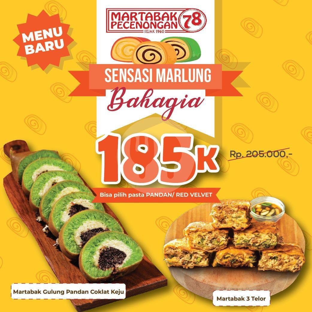 Sensasi Marlung Bahagia menu Martabak Pecenongan 78, Batu Belig