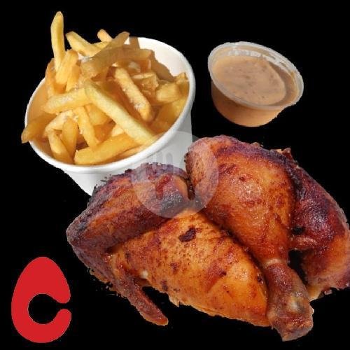 1/2 Chicken + Fries + Samayo menu Chicken Run, Sunset Road