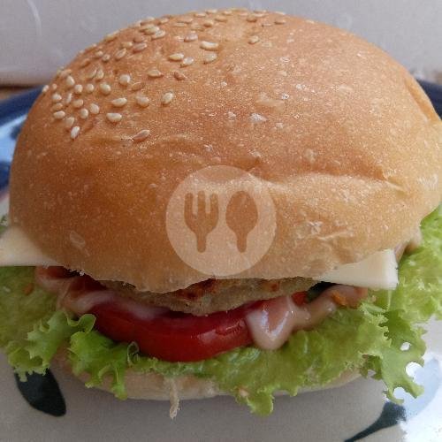 Original Burger Full Keju menu Warung Burger Kabur, Pamogan