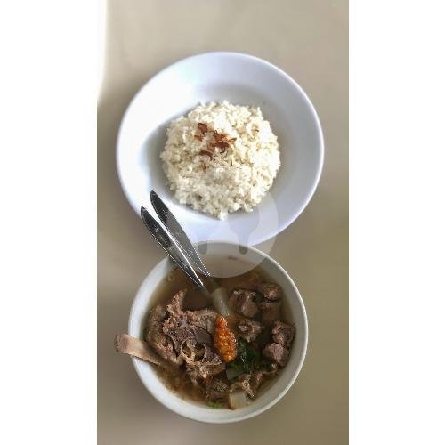 Nasi soto sapi menu Warung Bu Diah (WBD), Denpasar