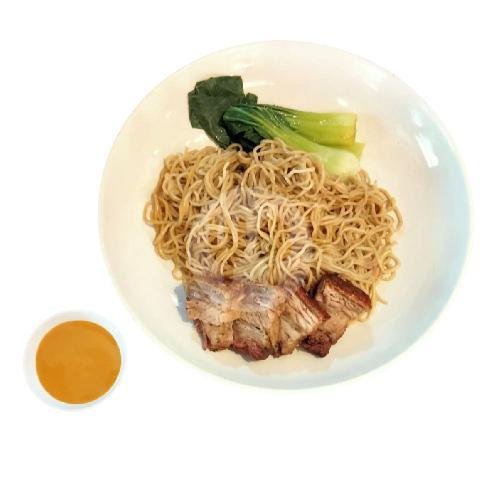 HK Noodle W. Roast Pork Belly menu Hey Ni Hao