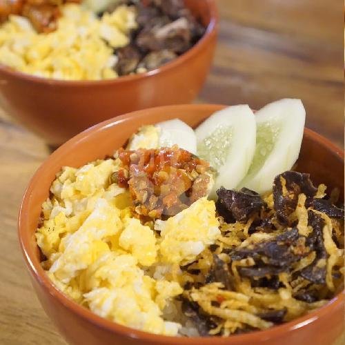 Ricebowl Cumi Cabe ijo menu Acibara Coffee, Mataram