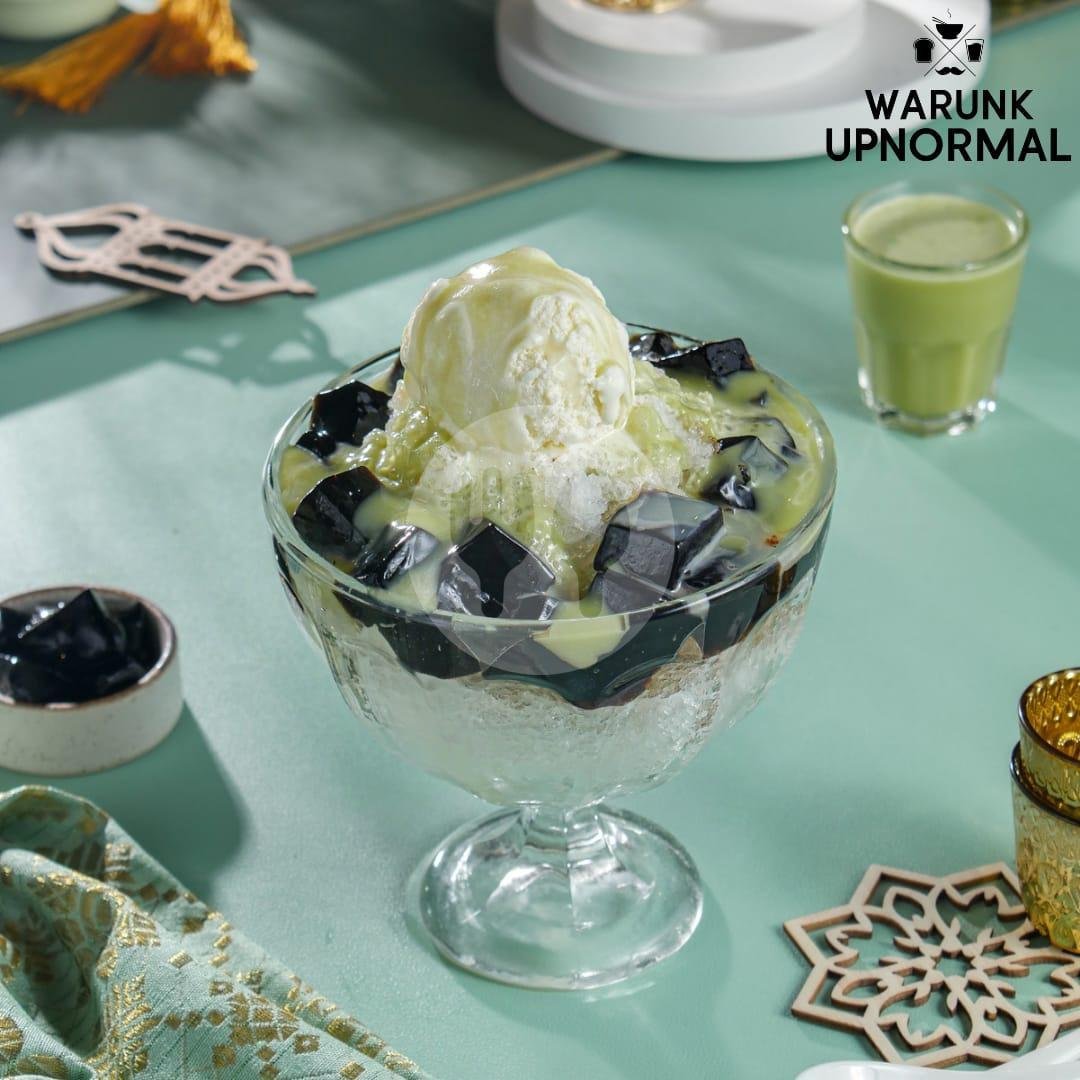Es Putu Salju menu Warunk Upnormal, Jimbaran