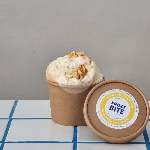 Cheesecake Honeycomb Ice Cream Cup menu Frozt Bite Ice Cream, Canggu
