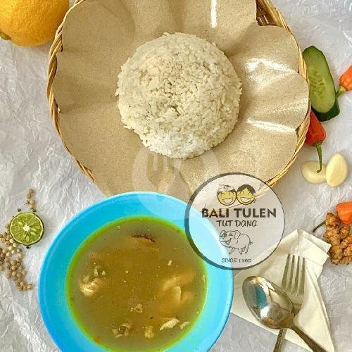 Nasi Kuah Babi Gerangasem menu Babi Guling Gerenceng Bali Tulen Tut Dana, Sutomo