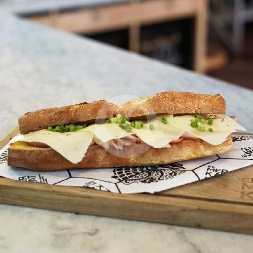 Bacon And Cheese Baguette menu El Merkat Restaurant, Uluwatu