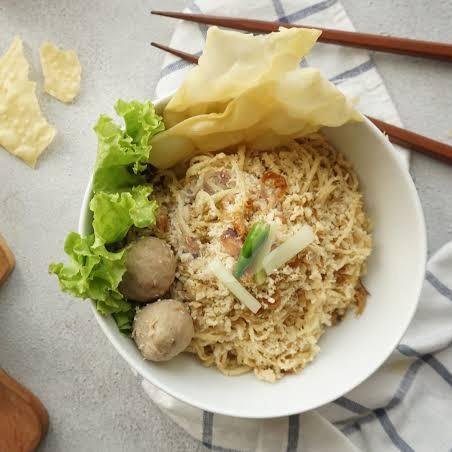 Mie Ayam Bakso Ayam menu Bakso, Mie & Soto Warung Cadas, Batur Raya