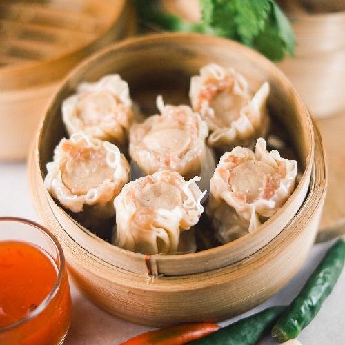 Siomay Ayam Sosis (6 pcs) menu Dimsum Dimdim, Tegal Harum