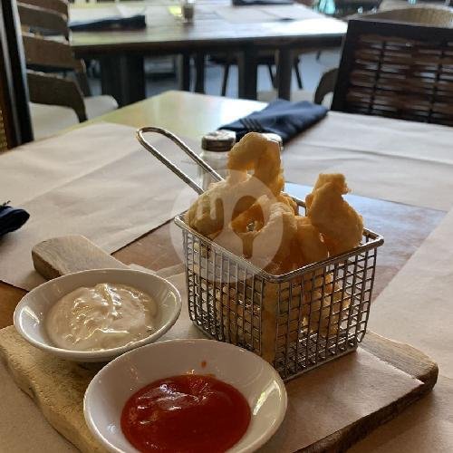 Fried Calamari And Zucchini menu Italian Job Restaurant, Seminyak