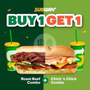 #B1G1 Roast Beef Combo menu Subway, Renon Bali