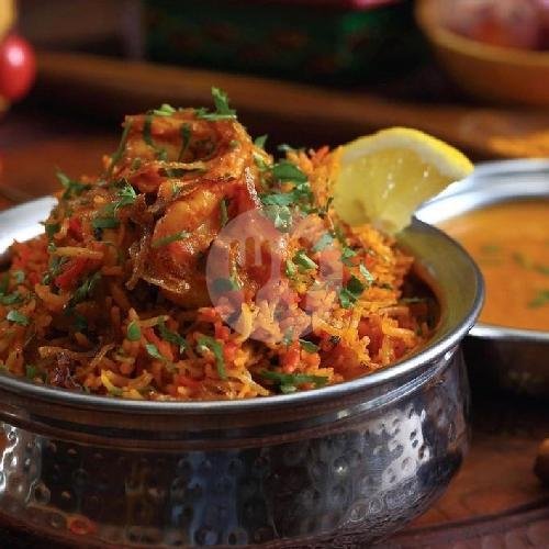 Basmathi Prawn Biryani menu Uncle Muthu Indian Food, Kuta