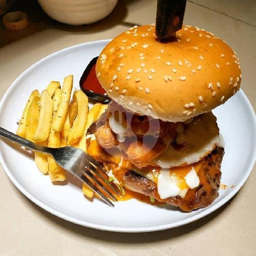 Chicken/Beef Shotgun Burger menu Mighty Melt Burger House, Denpasar