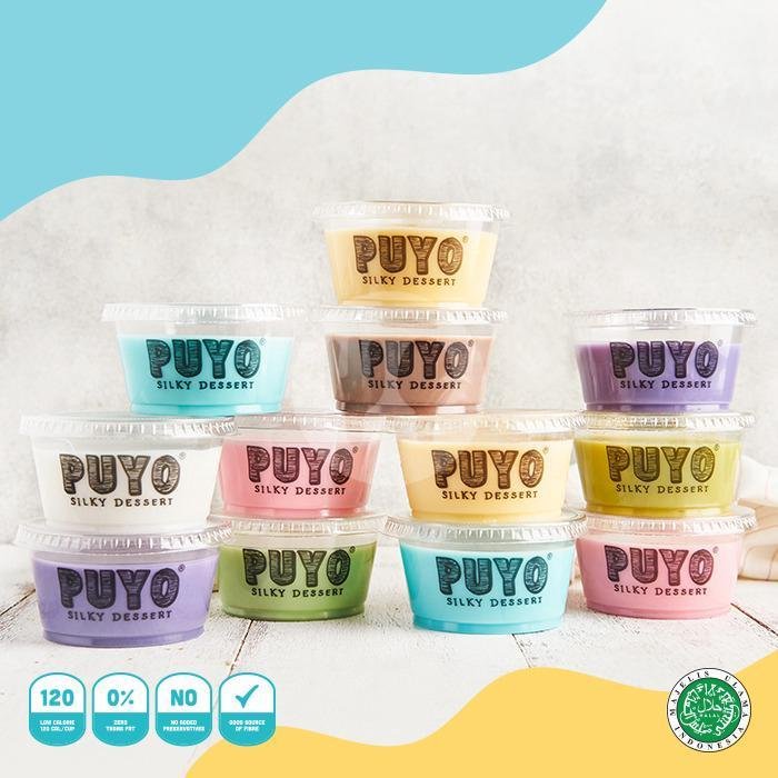 Paket 1 Lusin Puding Puyo menu Puyo Silky Desserts, Level 21 Mall