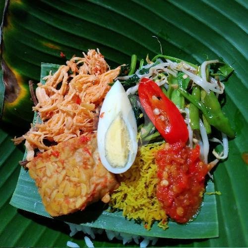 Nasi Jinggo HANGAT Daging Ayam menu Nasi Jinggo Sahidin, Blambangan