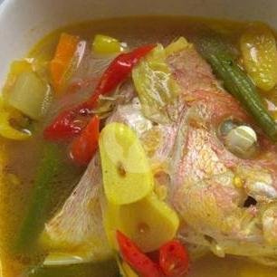 Sup Ikan menu Warung Lembongan, Jl Cok Agung Tresna