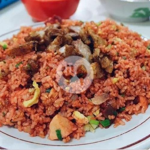 Nasi Goreng Babi Bakso Komplit Krupuk menu Nasi Goreng Buk Gemuk, Tegal Dukuh