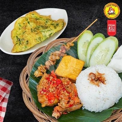 Paket Kenthir 4 menu Ayam Gepuk Pak Gembus, Tabanan Bali