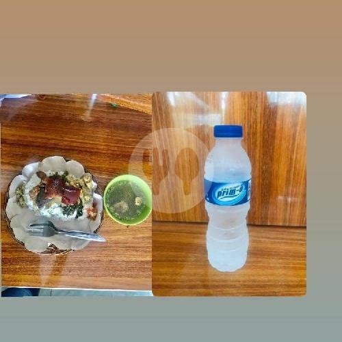 Babi Guling Spesial+Prima 330 Ml menu Babi Guling Bu Agus, Tabanan