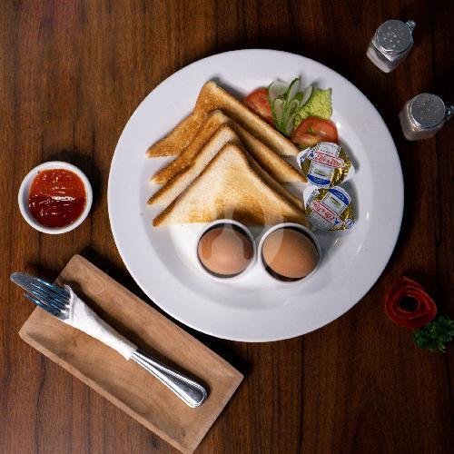 Boiled Egg With Toast menu Brown Table