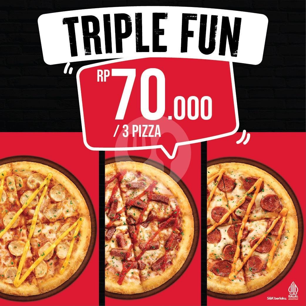 Triple Fun Pizza menu Pizza Hut Delivery - PHD, Gatsu Barat Bali