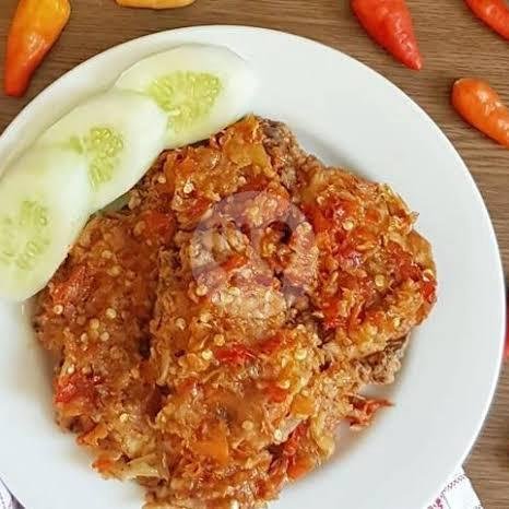 Ayam Geprek Fillet Jumbo (Tanpa Nasi) menu Ayam Geprek Fillet, Samping Alfamart