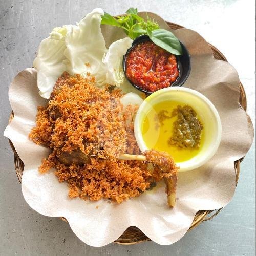 Bebek Goreng Kremes + Nasi (PNB) menu Lalapan Bebek Mang Jemi