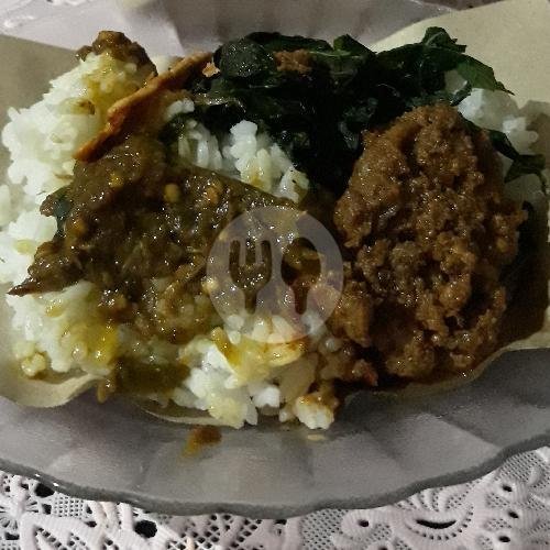 Nasi Jinggo Rendang Ayam + Rendang Sapi menu Nasi Jinggo Padang BUNDO, Jl. Buana Raya