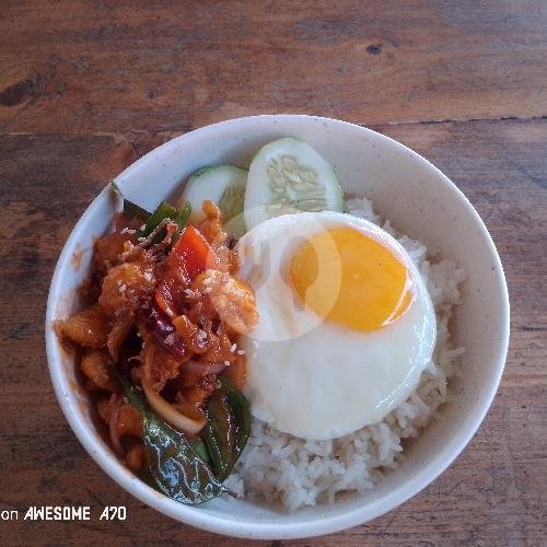 Nasi Ayam Lada Hitam / Black pepper Chicken Rice menu WHYME KITCHEN Chinese Food, Rice Box, Glogor Carik
