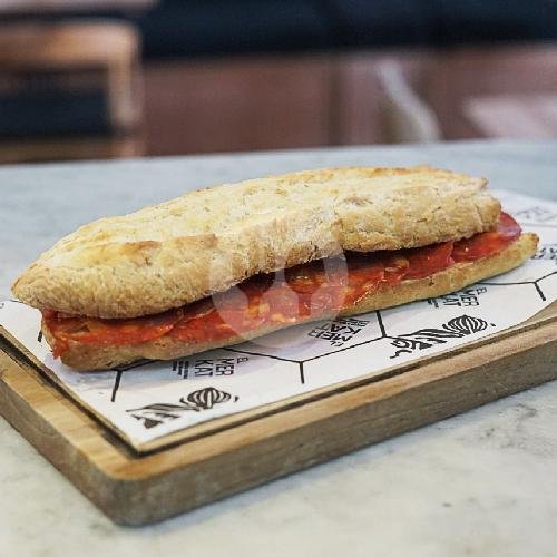 Chorizo Iberico Baguette menu El Merkat Restaurant, Uluwatu