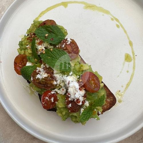 Smashed Avo (V, GFO) menu Tarabelle Donuts, Coffee & Eats