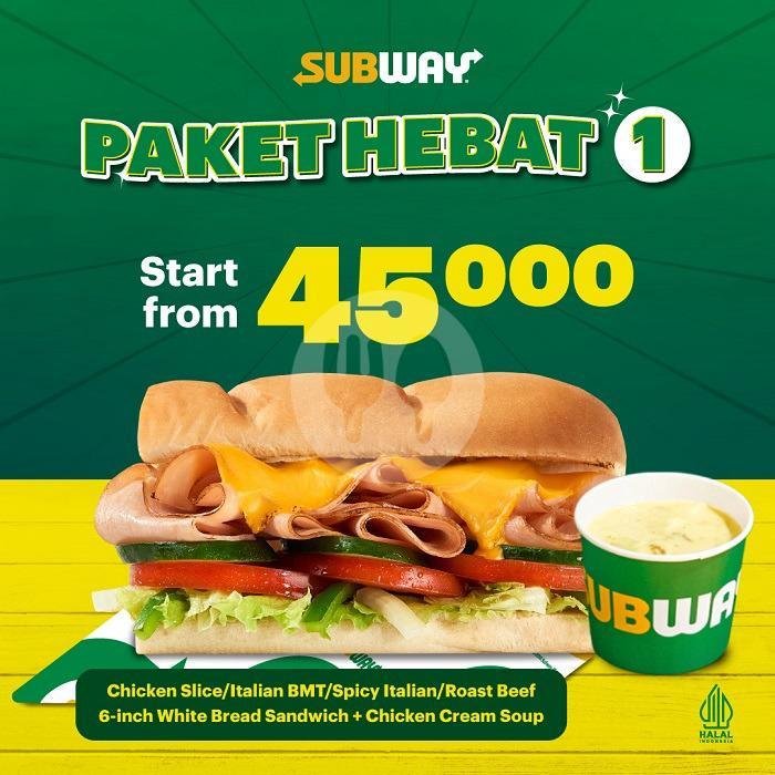 Hebat  1 menu Subway, Renon Bali